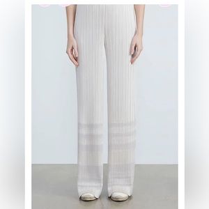 Lafayette 148 Riverside Plisse Pants NWT XL